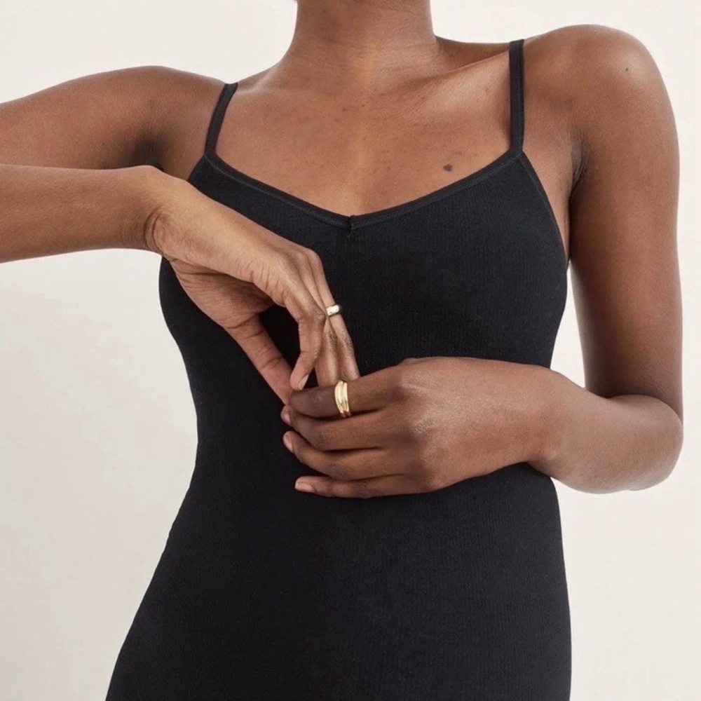 hatch collection maternity The Body Rib Unitard L- Black